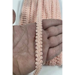 Yavruağzı Simli Cornella Ko&ccedil; Boynuzu Dekoratif Şerit Kenar S&uuml;s&uuml; 1 Metre-CORNELLA-115