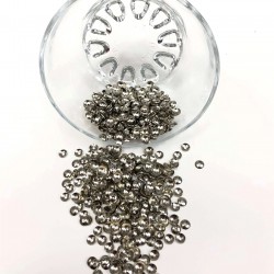 Gümüş Çukur Metal Pul 3 mm-CP-1040