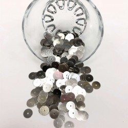 Gümüş Metal Pul 8 mm-CP-1043