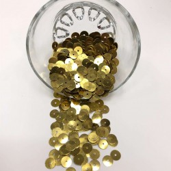 Sarı Metal Pul 9 mm-CP-1048