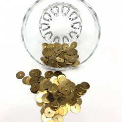 Sarı Metal Pul 10 mm-CP-1049