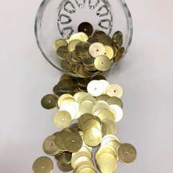 Sarı Metal Pul 12 mm-CP-1050