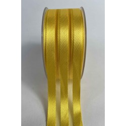 Sarı Kalın Şeritli Şifon Kurdele 5 cm En &ndash; 1 Metre &ndash; Nikah Şekeri, S&uuml;sleme ve El Yapımı-CİZGİLİSİFON-5