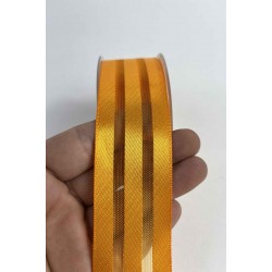 Turuncu Kalın Şeritli Şifon Kurdele 5 cm En &ndash; 1 Metre &ndash; Nikah Şekeri, S&uuml;sleme ve El Yapımı-CİZGİLİSİFON-7