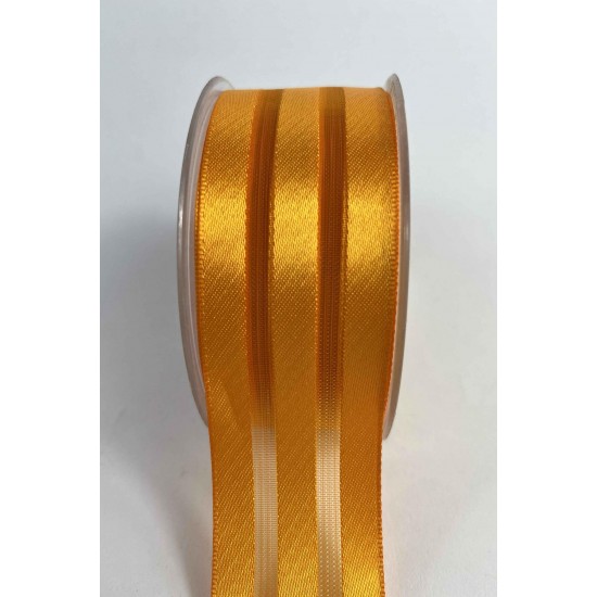 Turuncu Kalın Şeritli Şifon Kurdele 5 cm En &ndash; 1 Metre &ndash; Nikah Şekeri, S&uuml;sleme ve El Yapımı-CİZGİLİSİFON-7