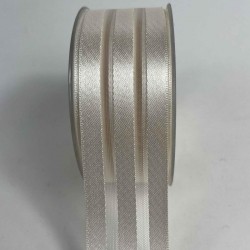 Krem Kalın Şeritli Şifon Kurdele 5 cm En &ndash; 1 Metre &ndash; Nikah Şekeri, S&uuml;sleme ve El Yapımı-CİZGİLİSİFON-9