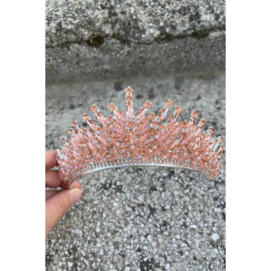 Daisy Taşlı Gelin Tacı – Pudra Kına Düğün Taç Modeli, Parlak Saç Aksesuarı-DAISY-4 Daisy Taşlı Gelin Tacı – Pudra Kına Düğün Taç Modeli, Parlak Saç Aksesuarı-DAISY-4