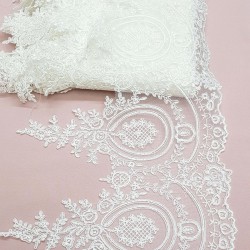 Krem Fransız Güpür Dantel-DAN-111