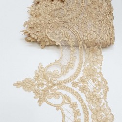 Vizon Fransız Güpür Geniş Dantel-DAN-123