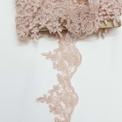 Pudra Fransız Güpür Kenar Dantel-DAN-172