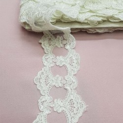 Krem Fransız Güpür Ara Dantel-DAN-185