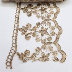 Kahve Desenli Dantel-DAN-209