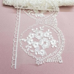 Krem Desenli Dantel-DAN-213