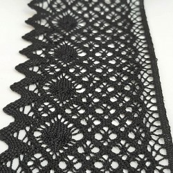 Siyah Kopanaki Koton Dantel-DAN-215