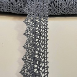 Koyu Gri Kopanaki Koton Dantel-DAN-223