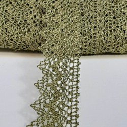 Açık Yeşil Kopanaki Koton Dantel-DAN-227