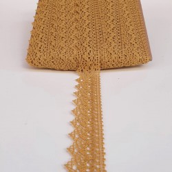 Hardal Sarı Kopanaki Koton Dantel-DAN-239