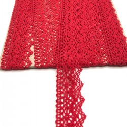 Kırmızı Kopanaki Koton Dantel-DAN-247