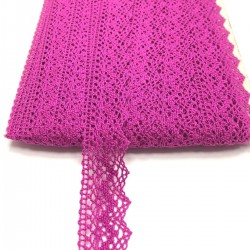 Fuşya Kopanaki Koton Dantel-DAN-250