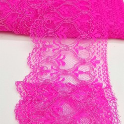 Neon Fuşya Kolalı Kuğu Dantel-DAN-262