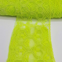 Neon Sarı Kolalı Kuğu Dantel-DAN-264