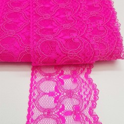 Fuşya Kolalı Kuğu Dantel 6 cm-DAN-271