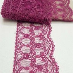 Koyu Fuşya Kolalı Kuğu Dantel 6 cm-DAN-275
