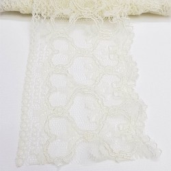 Krem Kolalı Kuğu Dantel 6 cm-DAN-276