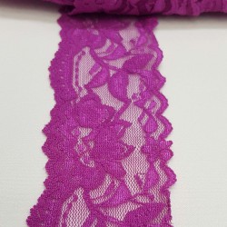 Mor Renk Likralı Esnek Dantel Şerit-DAN-300