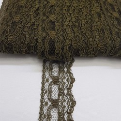 Koyu Yeşil Kolalı Kuğu Dantel 3 cm-DAN-307