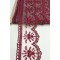 Bordo Çiçek Desenli Dar Dantel-DAN-319