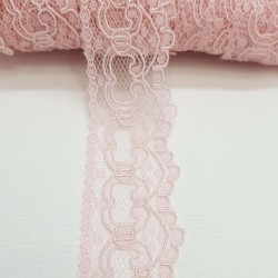 Pembe Kolalı Kuğu Dantel 3 cm-DAN-329
