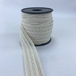 Krem Üç Çizgi Kopanaki Dantel-DAN-344