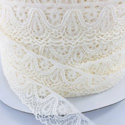 Krem İnce Pamuklu Dantel-DAN-345