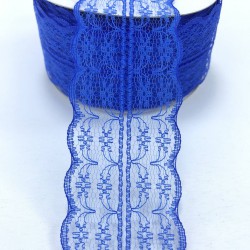 Saks Mavi Dantel Kurdele-DAN-347