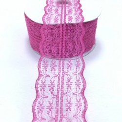 Fuşya Dantel Kurdele-DAN-355