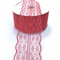 Kırmızı Dantel Kurdele-DAN-356