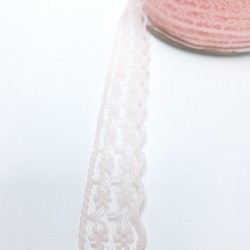 Pudra Çiçek Desenli Dantel-DAN-367