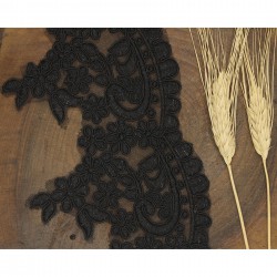 Siyah Fransız Güpür 132-DAN-396