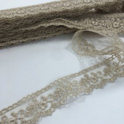 Vizon Detaylı Desenli Kenar Dantel-DAN-507