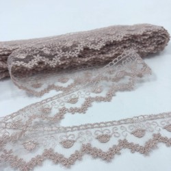 Pudra Kenar Detaylı Dantel-DAN-514