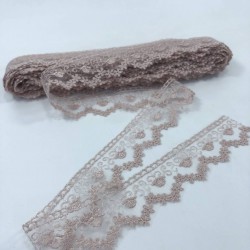 Pudra Kenar Detaylı Dantel-DAN-514