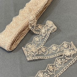 Minik Papatya Kenar Güpür Dantel Fisto 1 Top 9 Metre-DAN-544