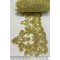 Gold Simli Kenar Desenli Dantel Güpür-DAN-549
