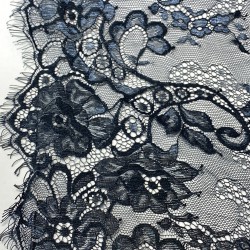 Koyu Lacivert Geniş Sakallı Dantel 18 Cm-DAN-558