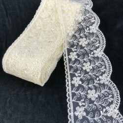 Krem Güpür Dantel Model 105-DAN-567