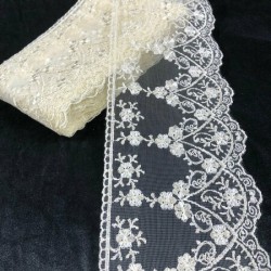 Krem Güpür Dantel Model 107-DAN-571