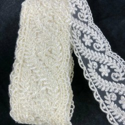 Krem Güpür Dantel Model 108-DAN-573