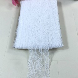 Beyaz Likralı Dantel Süsleme Danteli  1 Metre-DAN-600