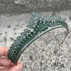 Daniela Yeşil Gelin Kına Tacı Özel Gün Aksesuar Kadın Taç Saç Aksesuarı-DANIELA-1 Daniela Yeşil Gelin Kına Tacı Özel Gün Aksesuar Kadın Taç Saç Aksesuarı-DANIELA-1